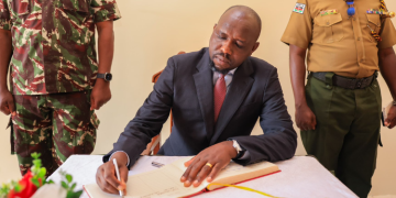 Interior Cs Kipchumba Murkomen At The Administration Police Training College, Embakasi, Nairobi On July 1, 2025. Photo/Murkomen X.