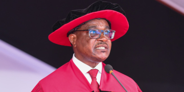 Education Cs Julius Ogamba Speaking At The 57Th Graduation Ceremony Of Kenyatta University, At The Institution’s Main Grounds On July 18, 2025. Photo/ Ogamba X. Makueni