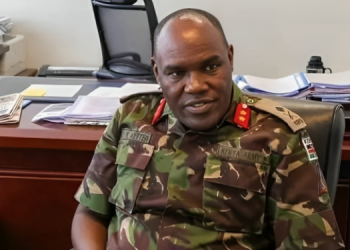 Commander Kenya Army Lieutenant General David Ketter. Photo/Kdf.