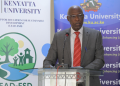 Kenyatta University Vc Prof. Paul Wainaina Speaking During A Past Event. Photo/Ku.