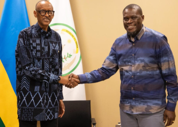 Rwanda President Paul Kagame With Nairobi Governor Johnson Sakaja. Photo/Sakaja.