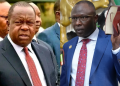 A Photo Collage Of Former Interior Cs Fred Matiang’i And Iebc Chairperson Erastus Edung Ethekon. Photo/Ugc/Judiciary.