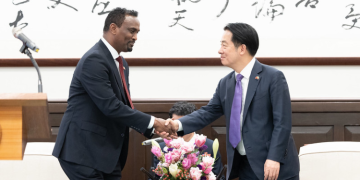 President Lai Ching-Te Meets With Somaliland Foreign Minister Abdirahman Dahir Adam.
