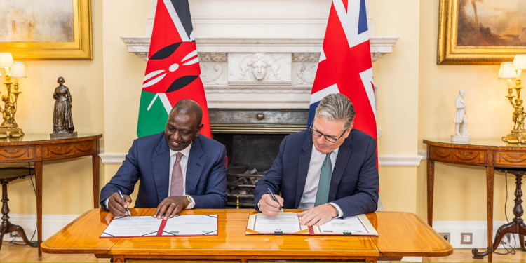 President William Ruto held talks with UK Prime Minister Keir Starmer on July 2, 2025, PHOTO/PCS