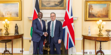 President William Ruto held talks with UK Prime Minister Keir Starmer on July 2, 2025, PHOTO/PCS