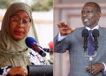 A Collage Of President William Ruto And Tanzania'S President Samia Suluhu. Photo: Pcs / Ikulu Ya Tanzania