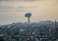 Smoke Rises Over Gaza Following An Israeli Airstrike In July 2025. Photograph: Mohammed Ibrahim/Unsplash