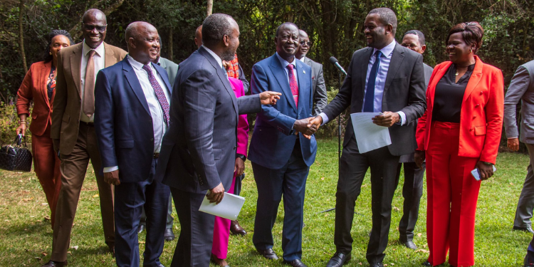 Odm Gives Way Forward On Working With Ruto Odm Party Leader Raila Odinga Interacts With The Party'S Central Committee Members Before A Press Conference On July 29, 2025. Photo/Odm.