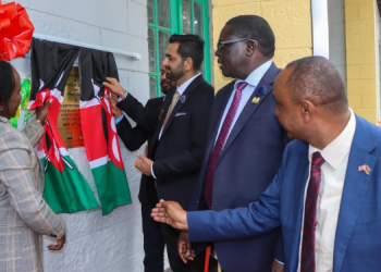 Ps State Department For Tvet Dr. Esther Muoria, Australian High Commissioner, Dr. Wilson Kogo, Commissioning The Signet Institute Of Australia Office At The Kabete National Polytechnic. Ohoto/ Moe