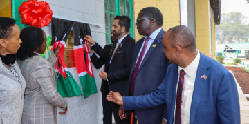 Ps State Department For Tvet Dr. Esther Muoria, Australian High Commissioner, Dr. Wilson Kogo, Commissioning The Signet Institute Of Australia Office At The Kabete National Polytechnic. Ohoto/ Moe