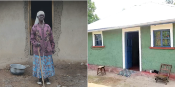 A collage of before and after photos of a house rehabilitated by Interior PS Raymond Omollo PHOTO/Widow Empowerment Program