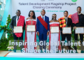From Left To Right: Samuel Ogeno (University Of Nairobi), Sophy Rop (United States International University–Africa), Michael Kamau (Ict Academy Program Manager, Huawei Technologies Kenya), Huldah Mwihaki (Jomo Kenyatta University Of Agriculture And Technology), Shem Machii (Dedan Kimathi University Of Technology), And Erick Mungai (Moi University) During The Huawei “Seeds For The Future” 2025 Return Event In Nairobi.