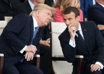 Us President Donald Trump And France President Emmanuel Macron. Photo/Jack Chan Xinhua / Eyevine / Redux.