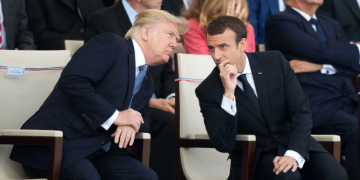 Us President Donald Trump And France President Emmanuel Macron. Photo/Jack Chan Xinhua / Eyevine / Redux.