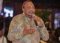 Former President Uhuru Kenyatta During The Wedding Ceremony Of The Son Of Kanu Chairman Gideon Moi. Photo: Office Of The Fourth President.