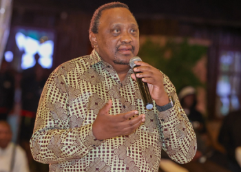 Former President Uhuru Kenyatta During The Wedding Ceremony Of The Son Of Kanu Chairman Gideon Moi. Photo: Office Of The Fourth President.
