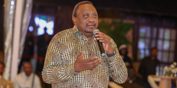 Former President Uhuru Kenyatta During The Wedding Ceremony Of The Son Of Kanu Chairman Gideon Moi. Photo: Office Of The Fourth President.