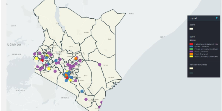 Plans Underway To Establish A University In Makueni County Geographical Distribution Of Universities In Kenya By County. Photo/Cue....makueni