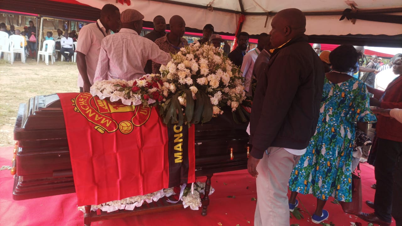 Albert Ojwang's casket. Photo/ UGC