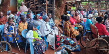 Widows and women living with disabilities during a training session in Gatundu North in Kiambu County. Photo/ Emma Mong'ute