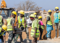 Workers Engaged In The Construction Of 400 Fresh Produce Markets In 2025 Photo/Pcs