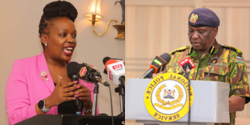 A Photo Collage Of Keg President Zubeidah Kananu And Police Ig Douglas Kanja Photo/Zubeidah Kananu/Nps