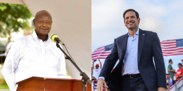 A Photo Collage Of Ugandan President Yoweri Museveni And Us Secretary Marco Rubio Photo/Marco Rubio/Yoweri Museveni Facebook