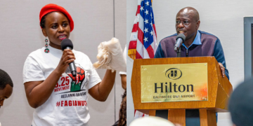 A Photo Collage Of Former Deputy President (Dp) Rigathi Gachagua And Valentine Wanjiru Githae. Photo/Gachagua X.