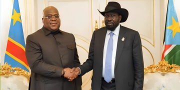 A Photo Of South Sudan'S President Salva Kiir And Drc President Félix Tshisekedi, Taken During Their 2025 Meeting To Promote International Cooperation In East Africa, Photo/Energy Capital