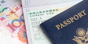 A Photo Of A Chinese Visa And Passport Photo/Iroamy