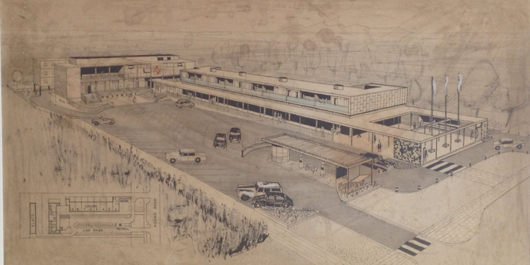 Abdul Habib Adam’s Designs Of The Adams Arcade Shopping Centre. Photo/Adams Arcade.