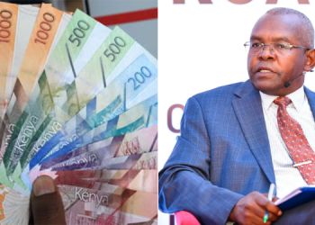 Cbk Governor Kamau Thugge And Bank Notes. Photo/ Cbk