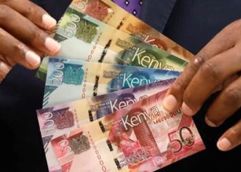 A Photo Of Someone Holding Kenyan Bank Notes.