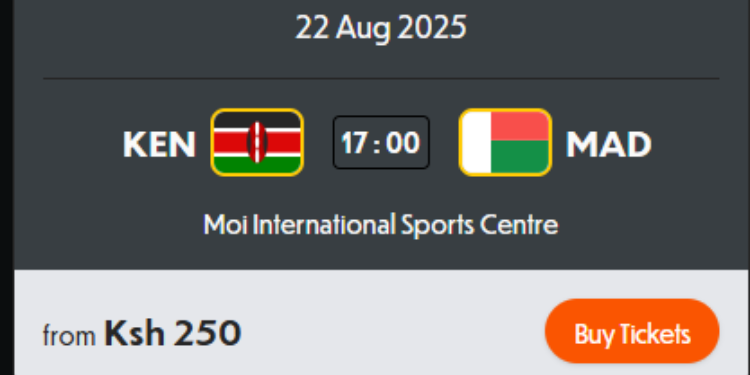 Chan Ticket Prices Increased Ahead Of Quarter Finals Chan Regular Tickets Prices Increased To Ksh250. Photo/Caf.