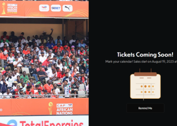 A Photo Collage Of Footballs Fans During A Chan Match At Kasarani Stadium And Chan Tickets Portal. Photo/Pcs/Caf.