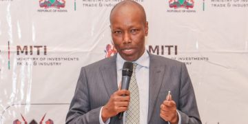 Cabinet Secretary For Investments, Trade And Industry, Lee Kinyanjui, During The Local Investors Meeting In Nairobi In May 2025 Photo/Ministry Of Trade And Investments