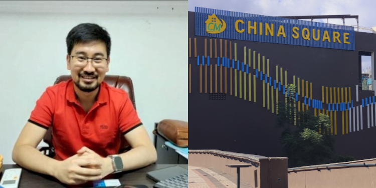 A Photo Collage Of Lei Cheng And The China Square Branch. Photo/Ntv/Ugc.