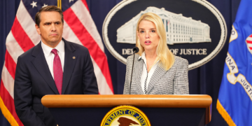 Deputy Attorney General Todd Blanche And Attorney General Pamela Bondi In Past Address.