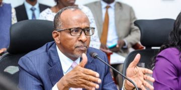 Health Cs Aden Duale During A Past Meeting.