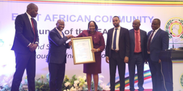 Eac Officials During The Launch In Uganda On Monday, August 4