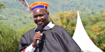Education Principal Secretary Julius Bitok Speaking During Ortum Boys High School 2024 Photo/Julius Bitok