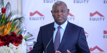 Equity Group Managing Director And Ceo Dr. James Mwangi Delivering The Half-Year Financial Report On August 11, 2025. Photo/Equity Group.