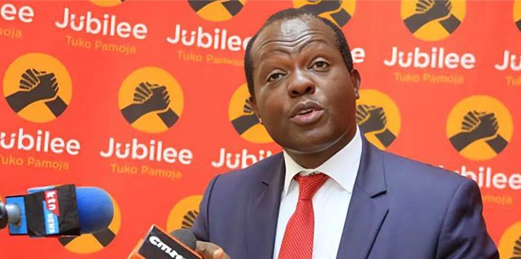 Former Jubilee Secretary General Raphael Tuju. Photo/Nmg