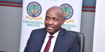 Helb Ceo Geoffrey Monari. Photo/Universities Fund.