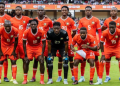 Harambee Stars Starting Xi During A Past Chan 2024 Match With An Insert Of ‘Employed’ Writing. Photo/Pcs/Menzieslaw.