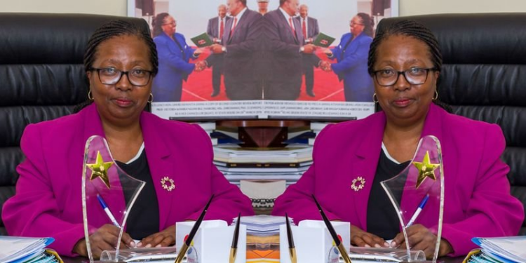 Jkuat Vice Chancellor Prof. Victoria Wambui Ngumi. Photo/Ngumi X.