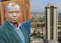 A Photo Collage Of Engineer James Mugoya And Times Towers In Nairobi Cbd. Photo/Nmg/Triad Architects.