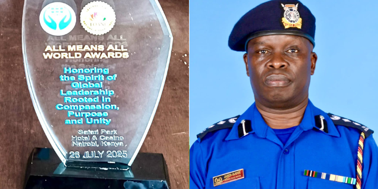 A Collage Of Jared Ojuok And Hi All Means All World Award. Photo/ Nps