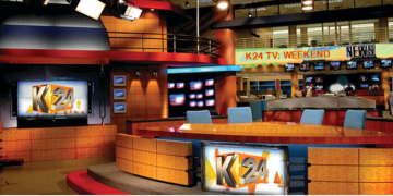 Inside K24 Tv Station. Photo/ K24