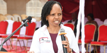 Kuccps Ceo Dr. Agnes Mercy Wahome Speaking At A Past Function. Photo/Kuccps.
